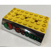 LEGO Keltainen Luiska 6 x 8 x 2 Kaareva Kaksinkertainen jossa Octan logo (45411 / 45955)