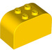 LEGO Yellow Slope Brick 2 x 4 x 2 Curved (4744)