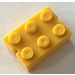 LEGO Yellow Slotted Brick 2 x 3 (2 Opposite Slots)