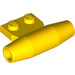 LEGO Gelb Klein Smooth Motor mit 1 x 2 Seite Platte (mit Achshaltern) (3475)