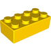 LEGO Gelb Soft Backstein 2 x 4 (50845)