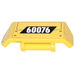 LEGO Geel Spoiler met Handvat met 60076 Sticker (98834)
