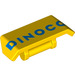 LEGO Geel Spoiler met Handvat met Dinoco (34374 / 98834)