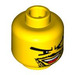 LEGO Yellow Sports Head (Safety Stud) (3626 / 45063)