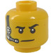 LEGO Yellow Spy Minifigure Head (Recessed Solid Stud) (3626 / 27470)