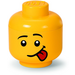 LEGO Geel Storage Hoofd Klein (Silly) (5006161)