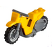 LEGO Yellow Stuntz Flywheel Motorcycle Dirt Bike