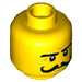 LEGO Yellow Sudds Backwash Minifigure Head (Recessed Solid Stud) (3626 / 16152)