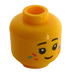 LEGO Yellow Sugar Fairy Minifigure Head with Sprinkles on Cheeks (Recessed Solid Stud) (3626)