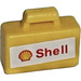 LEGO Žlutá Kufr (Malý) s Shell logo a Červená &#039;Shell&#039; Samolepka (4449)