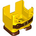 LEGO Geel Super Mario Onderzijde Halve met Mario Overalls (68964 / 75355)