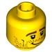 LEGO Yellow Surfer Head (Safety Stud) (11067 / 12520)
