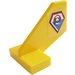 LEGO Geel Staart 2 x 3 x 2 Fin met Coast Bewaker logo (Links Kant) Sticker (44661)