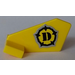LEGO Gelb Schwanz 2 x 3 x 2 Fin mit Dino Logo Aufkleber (44661)