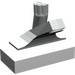 LEGO Geel Kraan 1 x 2 met Medium Stone Grijs Spout (9044)