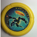 LEGO Geel Technic Bionicle Wapen Throwing Disc met Scuba / Sub, 3 pips, Scuba throwing disk (32171)