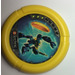 LEGO Yellow Technic Bionicle Weapon Throwing Disc with Scuba / Sub, 3 pips, Scuba throwing disk (32171)