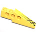 LEGO Yellow Technic Brick Wing 1 x 6 x 1.67 with Checkered Pattern Left Sticker (2744 / 28670)