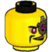 LEGO Yellow The Mechanic - Crystalized  Head (Recessed Solid Stud) (1106 / 3626)