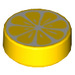 LEGO Yellow Tile 1 x 1 Round with Sliced Lemon Decoration (36711 / 98138)