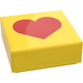 LEGO Yellow Tile 1 x 1 with Heart with Groove (3070)