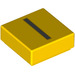LEGO Gelb Fliese 1 x 1 mit &#039;I&#039; mit Nut (11549 / 13417)