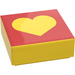 LEGO Yellow Tile 1 x 1 with Yellow Heart with Groove (3070)
