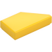 LEGO Yellow Tile 1 x 2 45° Angled Cut Left (5091)