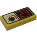 LEGO Yellow Tile 1 x 2 with Gauge and Red &#039;23&#039; with Groove (3069)