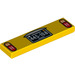 LEGO Jaune Tuile 1 x 4 avec 445 108 et Lights (2431 / 32872)