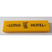 LEGO Gelb Fliese 1 x 4 mit &#039;LOTUS HOTEL&#039; Aufkleber (2431)