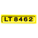 LEGO Yellow Tile 1 x 4 with &#039;LT 8462&#039; Sticker (2431)
