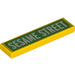 LEGO Jaune Tuile 1 x 4 avec ‘SESAME STREET’ (2431 / 72216)