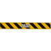LEGO Yellow Tile 1 x 8 with &#039;7632&#039; and Black and Yellow Danger Stripes Sticker (4162)