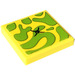 LEGO Jaune Tuile 2 x 2 avec Cushion, Button Autocollant avec rainure (3068)