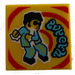 LEGO Jaune Tuile 2 x 2 avec Groovy Dance avec rainure (3068 / 72867)