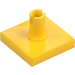 LEGO Geel Tegel 2 x 2 met Verticaal Pin (2460 / 49153)