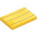 LEGO Yellow Tile 2 x 3 with Pom Pom Chest Lines (79543 / 101874)