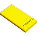 LEGO Yellow Tile 2 x 4 with &quot;DANGER&quot; Written in Black Aurebesh Sticker (87079)