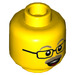 LEGO Yellow Top Hat Tom Minifigure Head (Recessed Solid Stud) (3626 / 79239)