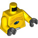 LEGO Yellow Torso with Black Stone (973 / 76382)