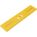 LEGO Gelb Zug Base 6 x 28 mit 2 rechteckigen Ausschnitten und 6 runden Löchern an jedem Ende