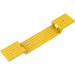 LEGO Geel Trein Basis 6 x 34 Split-Level met buizen aan de onderzijde en 1 gat aan elk uiteinde (2972)