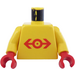 LEGO Yellow  Trains Torso (973)