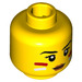 LEGO Yellow Tribal Woman Minifigure Head (Recessed Solid Stud) (3626 / 24642)