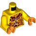 LEGO Jaune Ultimate Flama avec Sac à dos Minifig Torse (973 / 76382)