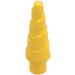 LEGO Yellow Unicorn Horn with Spiral (34078 / 89522)