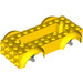 LEGO Gelb Fahrzeug Base mit Medium Stone Grau Rad Holders (1813 / 12622)