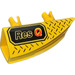 LEGO Gelb Fahrzeug Seite Flaring Intake 1 x 4 mit &#039;Res-Q&#039; (Recht) (30647)