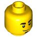 LEGO Yellow Video Game Champ Minifigure Head (Recessed Solid Stud) (3626 / 61337)